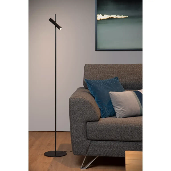 Ściemnialna lampa podłogowa PHILON 79781/05/30 Lucide LED 4,5W 3000K czarny