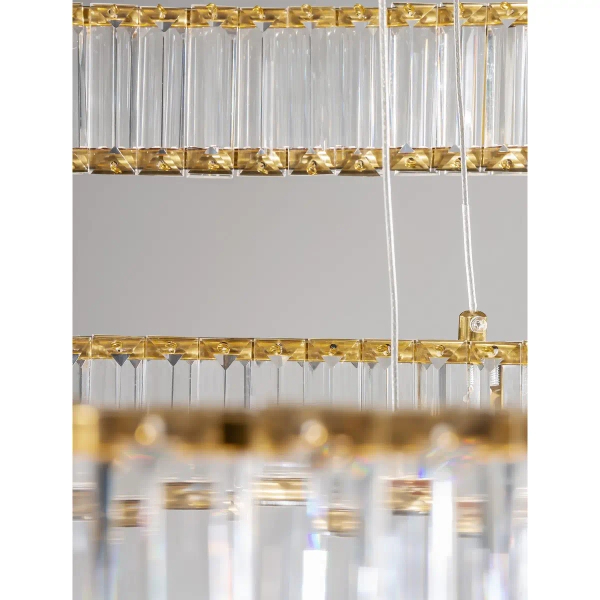 Salonowy żyrandol pałacowy Bauta crystal LED 92W 3500K złoty