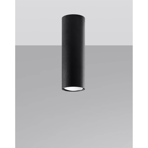 Minimalistyczna lampa sufitowa SL.1001 metalowa tuba czarna