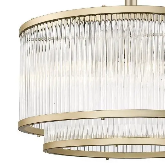 Klasyczna lampa sufitowa SERGIO C0528-05H-V6AC szklana okrągła złota