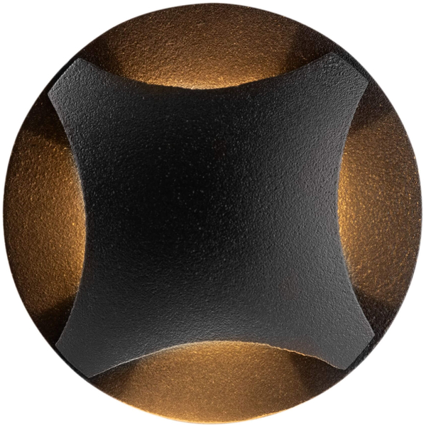 Lampa schodowa wpuszczana Biscotti O036-L3B3K LED 3W 3000K IP65 czarna