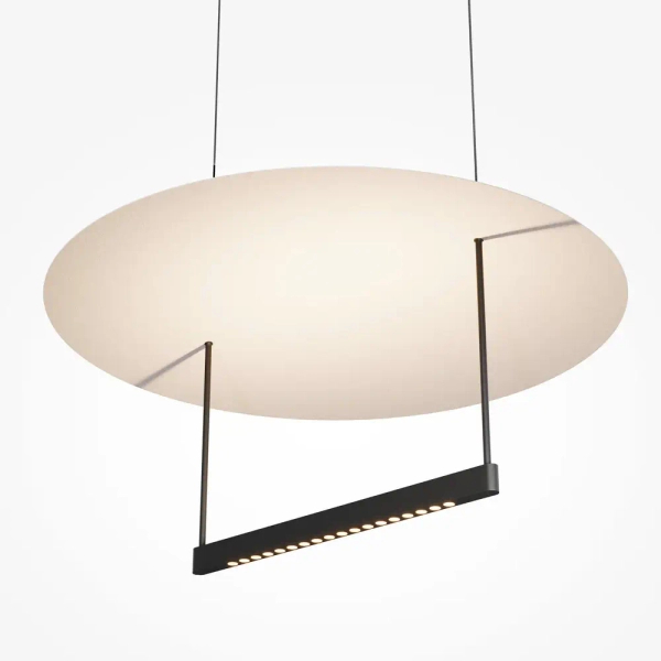 Wisząca lampa owalna Ambience MOD280PL-L30B3K1 czarna 30W 3000K ściemnialna