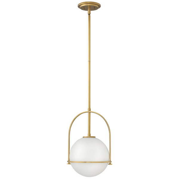 Szklana wisząca lampa QN-SOMERSET-P-O-HB ball mosiądz