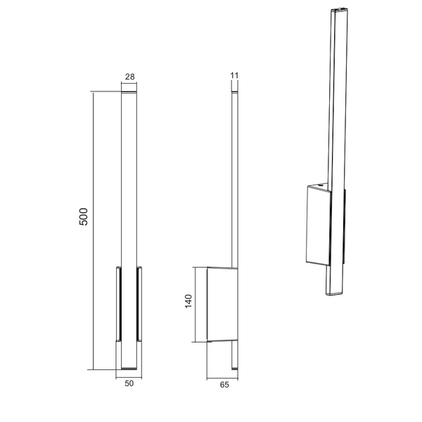Ścienna LAMPA ogrodowa TAWA 221460142 Trio elewacyjna OPRAWA zewnętrzna LED 7,5W 3000K outdoor IP54 grafitowa