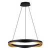 Wisząca lampa do jadalni PATAPO LE44460 LED 53W 3000K ring czarna złota