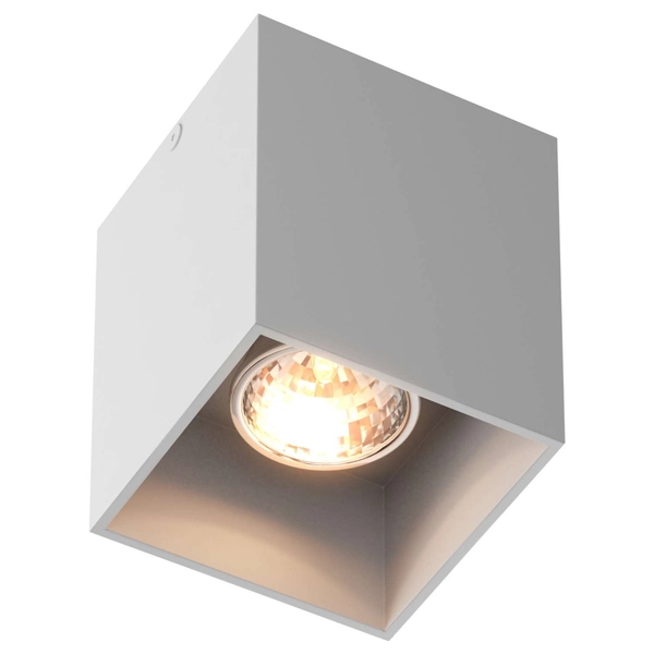 Downlight Lampa sufitowa SQUARE 50475-WH metalowa ORAWA kostka biała