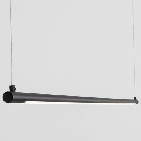 Wisząca LAMPA minimalistyczna BUGA LE41354 Luces Exclusivas metalowa OPRAWA zwis LED 20W 3000K listwa czarna
