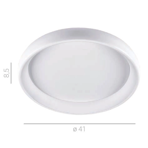 Plafon LAMPA sufitowa ALESSIA 5280-832RC-WH-3 Italux ścienna OPRAWA kinkiet LED 32W 3000K okrągły biały