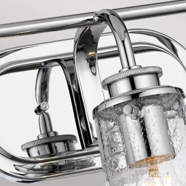 Ścienna lampa metalowa Braelyn QN-BRAELYN3-PC Quintiesse podłużne IP44 chrom