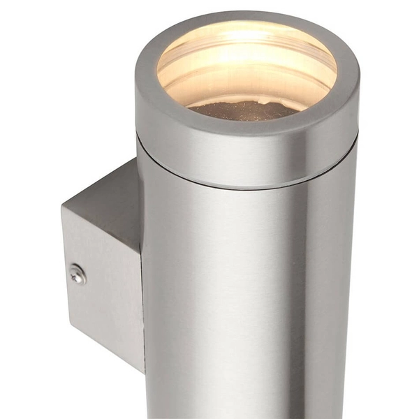 Kinkiet ścienny do salonu Palin XL 98437 metalowy tubka IP44 srebrna