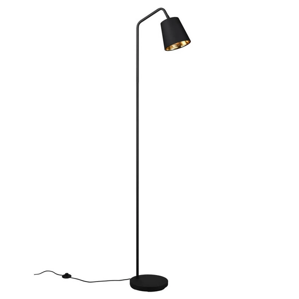 Podłogowa lampa Buddy R41721032 abażur tkanina czarna