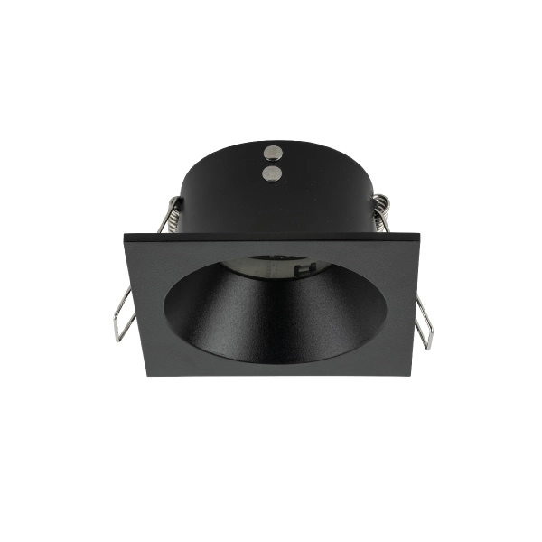 Łazienkowy downlight sufitowy Prisma 10581 kwadratowy IP65 czarny