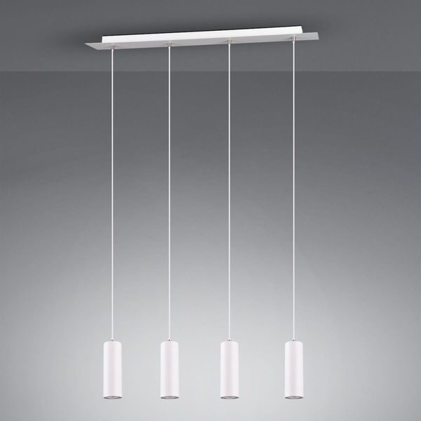 Lampa wisząca na belce VANTOS DL401312400 Trio tubki kuchenna biały