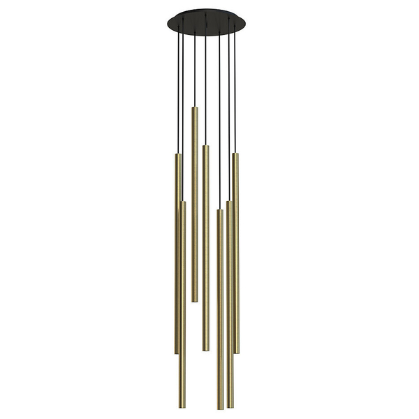 Nowoczesna lampa wisząca LASER 7668 Nowodvorski sople nad stół mosiądz