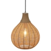 Salonowa lampa wisząca JANNE 366790136 pleciona japandi beżowa