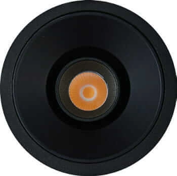 Zestaw wpust czarny Galexo H0107 + RH0106/H0107 BLACK Maxlight LED 7W 3000K z pierścieniem