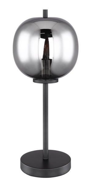 Stojąca lampa Blacky 15345T do sypialni czarna przydymiona