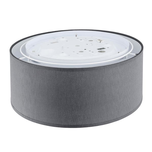 Okrągły plafon salonowy Rondo 3333 TK Lighting tkaninowy biały szary