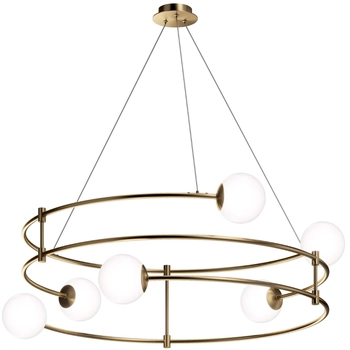 Zwisowa lampa Basic Form MOD317PL-06G balls kule białe