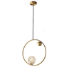 Lampa wisząca ring CGGRAN40 złoty pierścień do salonu ball