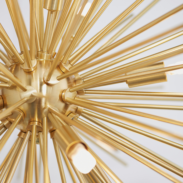Modernistyczna lampa wisząca Orta 70575 Endon gwiazda druciana złota