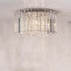 Okrągła lampa sufitowa crystals Hanna 78698 glamour chrom przezroczysty