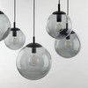 Zwisająca lampa kaskadowa Esme 5382 pająk bubble grafitowa czarna