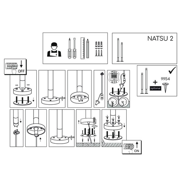 Stojąca lampa ogrodowa Natsu 9904 Shilo IP54 zewnętrzna metalowa antracyt