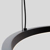 Pierścieniowa lampa wisząca SOLARIS P0613 LED 35W 3000K ring czarny