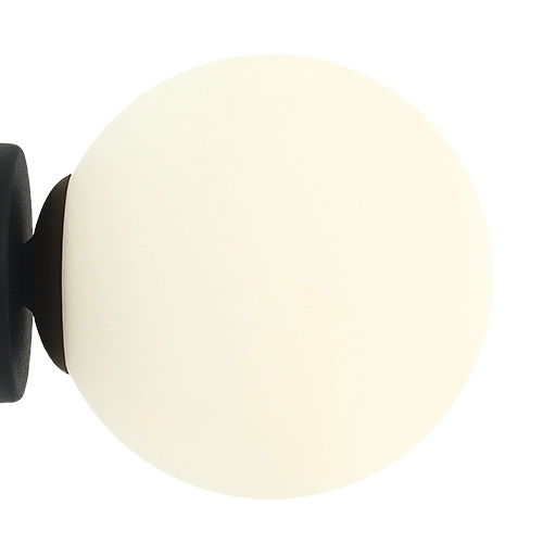 Ścienna lampa nowoczesna Ball 1076C1_S Aldex kinkiet nad łóżko czarny