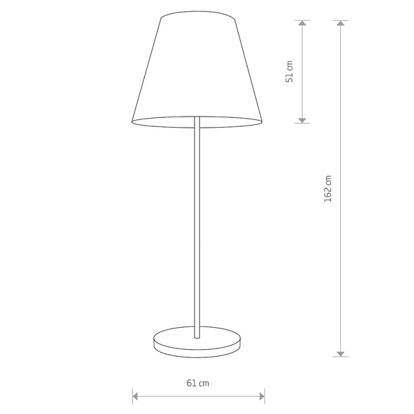 Podłogowa lampa do sypialni Moss 9736 Nowodvorski abażurowa czarna