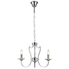 Eklektyczna wisząca lampa Riga P03755CH Cosmolight metal kryształ srebrna