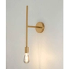 Klasyczna ścienna lampa Riva MSE010100394 Moosee metalowa złota