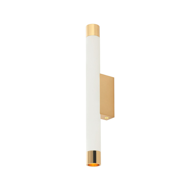 LAMPA ścienna Q Parette Bianco / Gold Orlicki Design metalowa OPRAWA kinkiet tuba biała złota