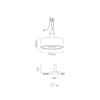 Lampa sufitowa oczko do jadalni Neo OR86461 LED 10,5W 3000K chrom szare