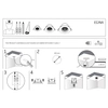 Lampa sufitowa z klipsem Egina 10553 Nowodvorski LED 10W 3000K czarna