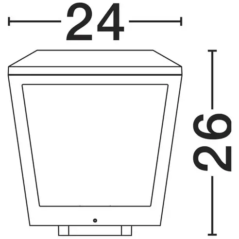 Zewnętrzny kwadratowy kinkiet SARILCO LE75176 LED 15W 3000K IP65 antracyt