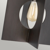 Lampa wisząca nad stół QN-LUDLOW-1P-GR geometryczna grafitowa