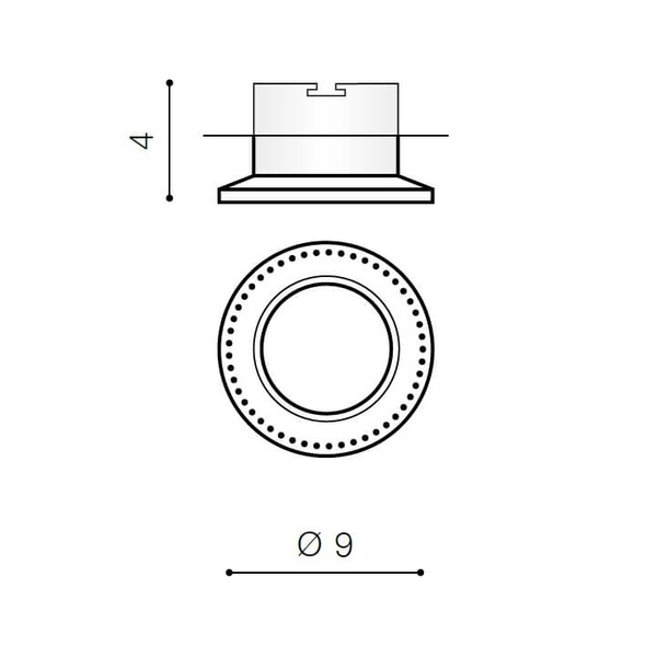 Okrągła lampa sufitowa Adamo AZ2740+AZ1486 Azzardo oczko do zabudowy złote