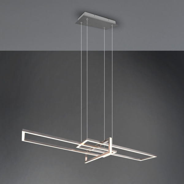 Lampa wisząca ściemnialna ZENITRA DL307320310 LED 34W 3000K srebrna