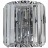 Kinkiet LAMPA ścienna PRINCE W0360-01A-B5AC Zumaline kryształowa OPRAWA półokrągła glamour crystal przezroczysta