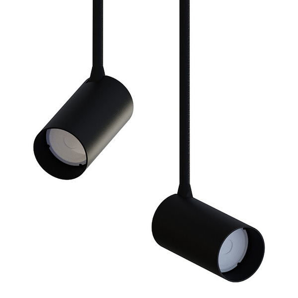 Spot lampa sufitowa Mono 7730 metalowa oprawa nowoczesna czarna