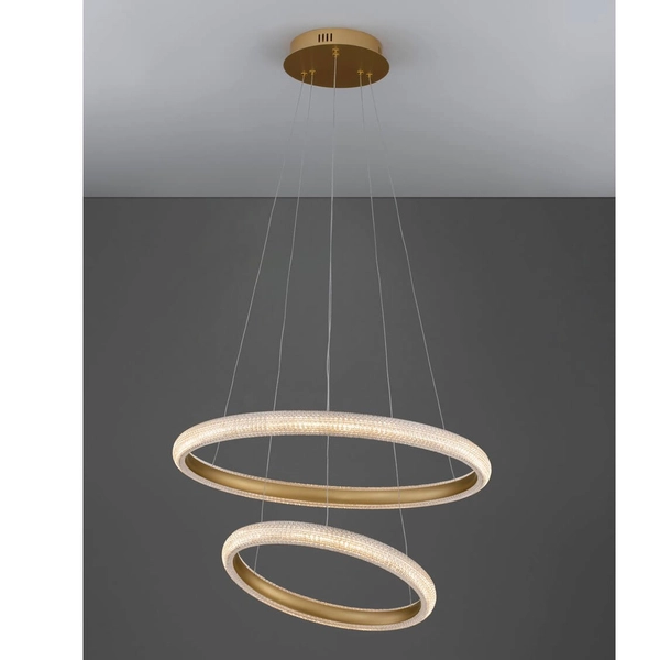 Metalowy ring wiszący Ameca LE42818 LED 41,5W 3000K złoty biały