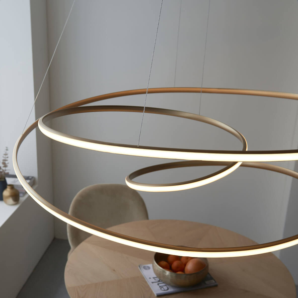 Wisząca lampa wstążka L&-197645 Light& LED 131W 3000K złota