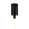 Lampa wisząca wąż ledowy SNAKE MD1021-4 black czarna metal PVC LED 60W 3000K 4M do jadalni