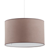 Okrągła lampa wisząca do sypialni Rondo 3466 TK Lighting tkanina cappuccino