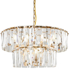 Regulowana lampa wisząca Puntes MOD043PL-12G crystal przeźroczysta