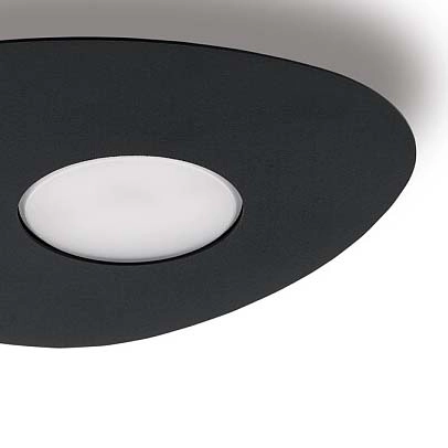 Czarna lampa sufitowa Organic 8303 minimalistyczna do sypialni