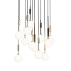 Jadalniana wisząca lampa Ero Multicolor XII OR86409 kaskada czarna chrom