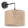 Kinkiet ekologiczny okrągły Juta 6858 TK Lighting rustykalna brązowa